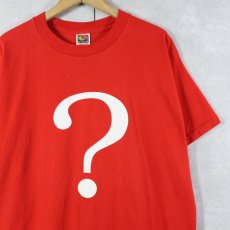 画像1: 2000's "?" プリントTシャツ XL (1)