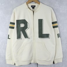 画像1: POLO JEANS CO. Ralph Lauren "RL" スウェットジップカーディガン M (1)