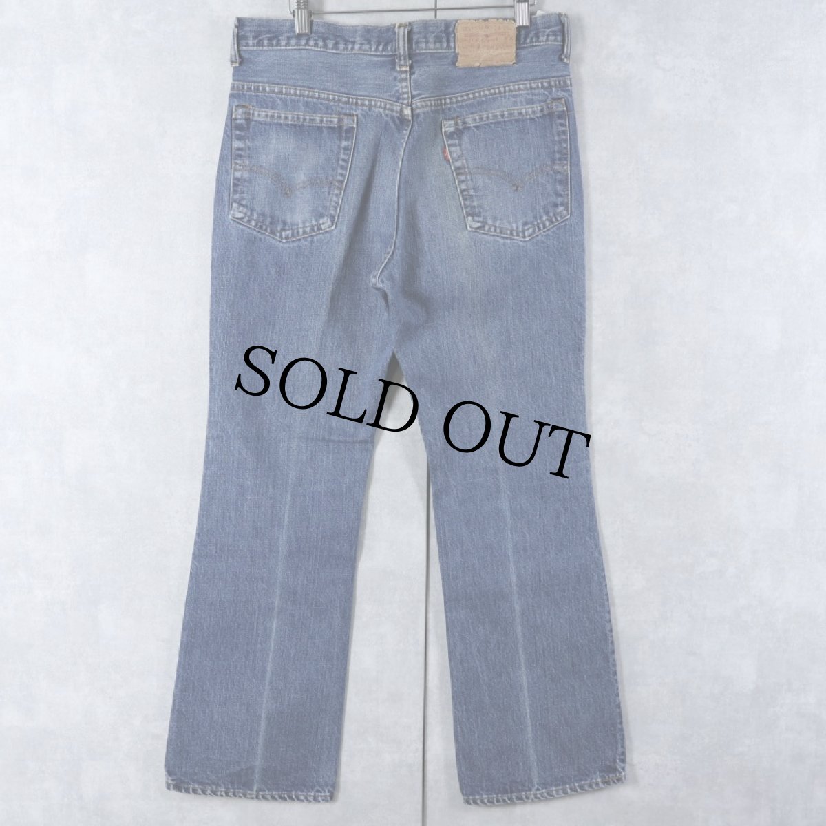 画像2: 70's Levi's 517 内股シングル ブーツカットデニムパンツ W32 (2)