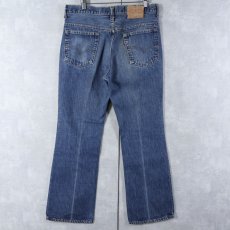 画像2: 70's Levi's 517 内股シングル ブーツカットデニムパンツ W32 (2)