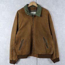 画像1: ⁡80's L.L.Bean USA製 ヌバックレザージャケット L (1)
