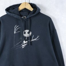 画像1: The Nightmare Before Christmas "Jack Skellington" キャラクタープリントスウェットフーディー XL (1)