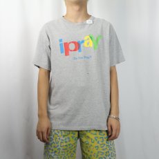 画像2: 2000's "ipray Do You Pray?" ジーザスパロディプリントTシャツ L (2)