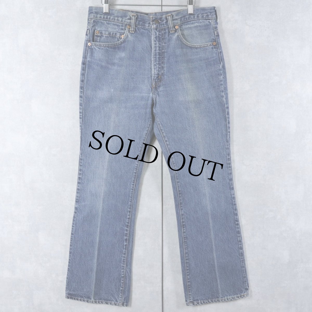 画像1: 70's Levi's 517 内股シングル ブーツカットデニムパンツ W32 (1)