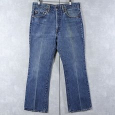 画像1: 70's Levi's 517 内股シングル ブーツカットデニムパンツ W32 (1)