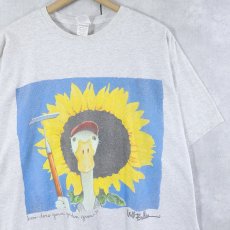 画像1: 90's Will Bullas "How does your garden grow?" アートプリントTシャツ ONESIZE (1)