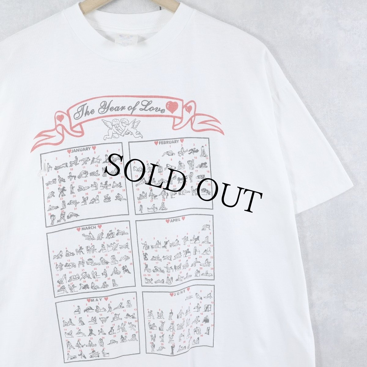 画像1: 90's "The Year of Love" エロプリントTシャツ XL (1)