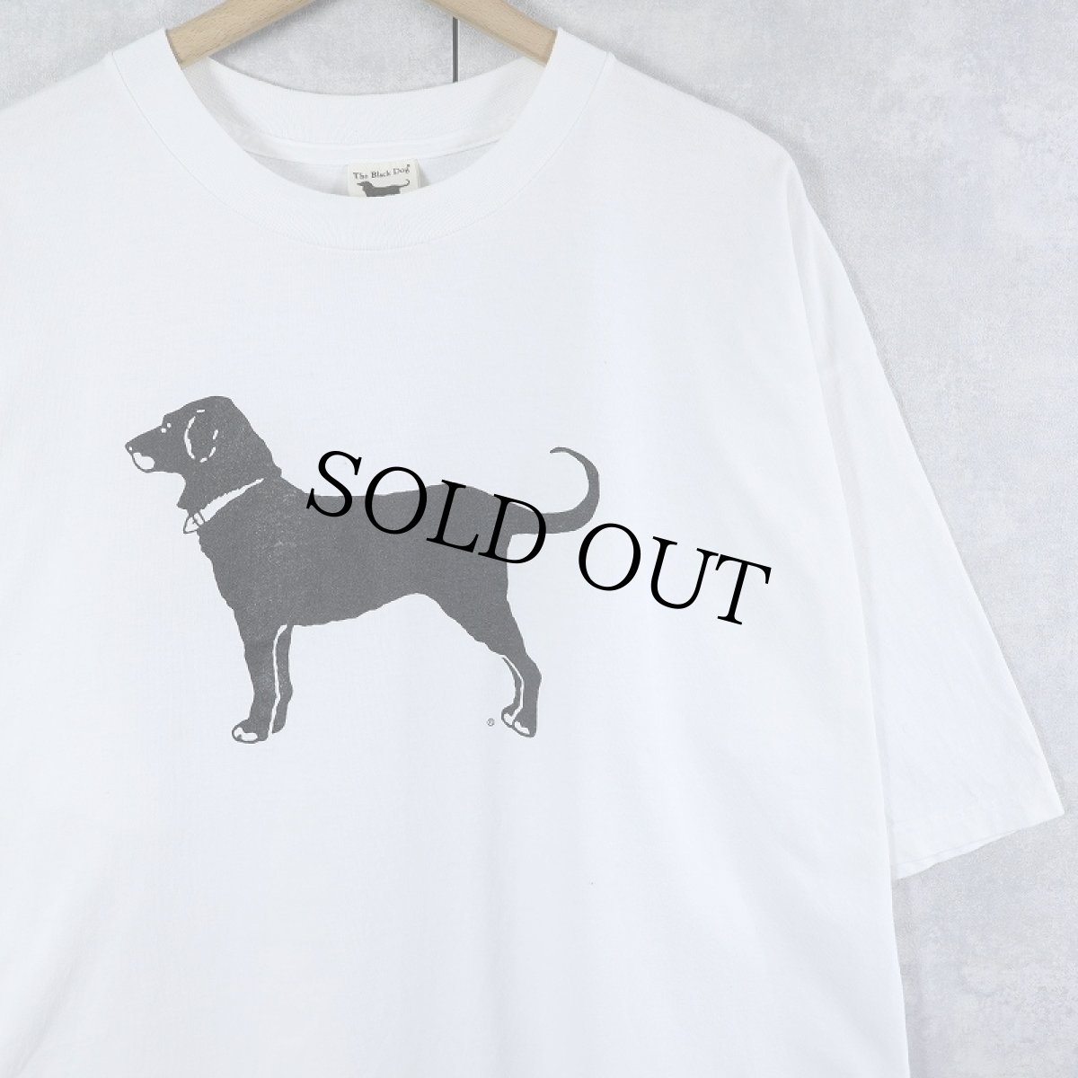 画像1: The Black Dog USA製 犬プリントTシャツ XL (1)