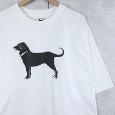 画像1: The Black Dog USA製 犬プリントTシャツ XL (1)