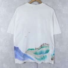 画像2: 90's USA製 "GAVEN" ハンドペイントTシャツ L (2)