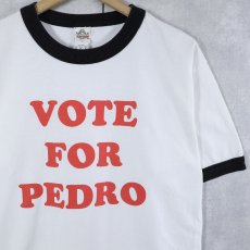 画像1: Napoleon Dynamite "VOTE FOR PEDRO" コメディ映画 プリントリンガーTシャツ M (1)