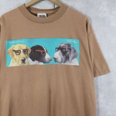 画像1: 90's Will Bullas "the nerd dogs..." アートプリントTシャツ XL (1)