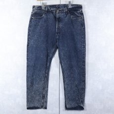画像1: 90's Levi's 501 USA製 "Over Dyed" ケミカルウォッシュ デニムパンツ W36 (1)