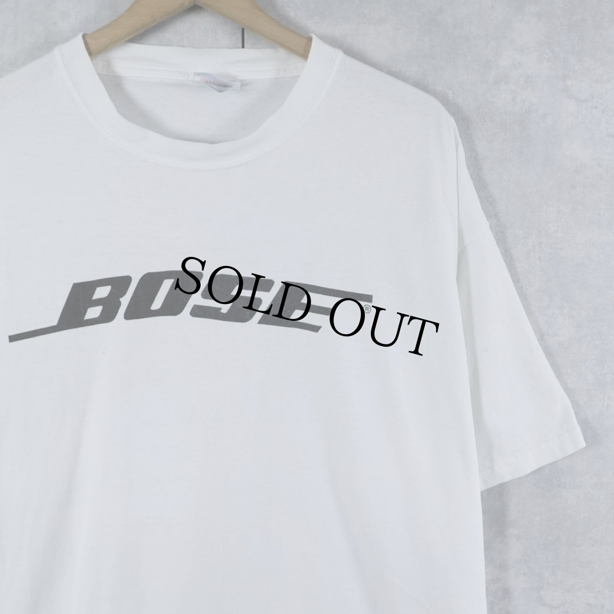 画像1: 2000's BOSE 音響機器メーカー ロゴプリントTシャツ XL (1)