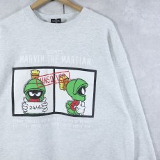 画像1: 90's Marvin the Martian USA製 キャラクタープリントスウェット XL (1)