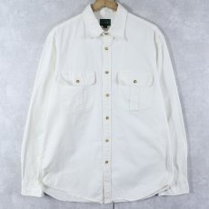 画像1: J.CREW コットンワークシャツ M (1)