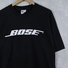 画像1: 2000's BOSE 音響機器メーカー ロゴプリントTシャツ BLACK XL (1)