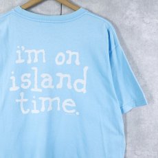 画像1: 90〜2000's GRAVITY GRAPHICS "i'm on island time." プリントTシャツ L (1)