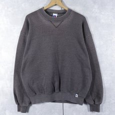 画像1: 90's〜 RUSSELL ATHLETIC USA製 前V フェードスウェット L (1)