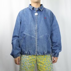 画像2: 90's POLO Ralph Lauren USA製 チンスト付き デニムスイングトップ XL (2)