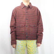 画像2: Ralph Lauren RRL チェック柄 コットンシャツジャケット XL (2)