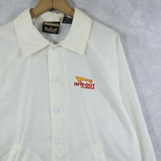 画像1: In-N-Out Burger ハンバーガーショップ ロゴ刺繍 ナイロンスタジャン M (1)