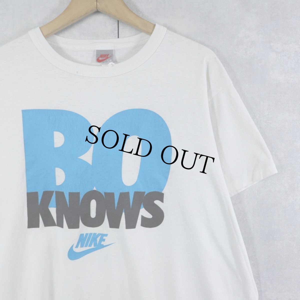 画像1: 90's NIKE CANADA製 "BO KNOWS" プリントTシャツ L (1)
