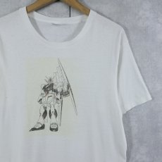 画像1: 90's 機動戦士ガンダム 逆襲のシャア vガンダム キャラクタープリントTシャツ L (1)