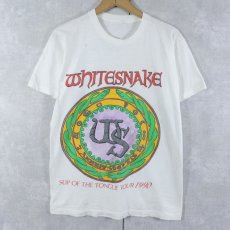 画像1: 90's WHITESNAKE USA製 ハードロック・バンド プリントTシャツ L (1)