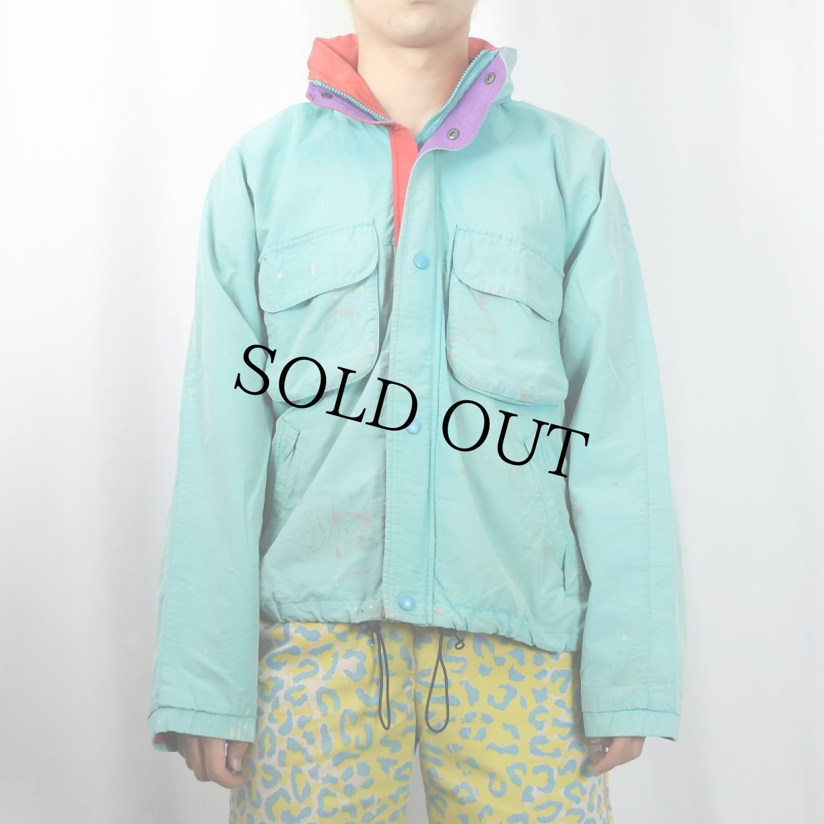 画像2: 80〜90's Eddie Bauer ナイロンフィッシングジャケット L (2)