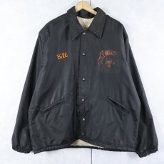 画像1: 70〜80's WEST WIND 裏ボア ナイロンコーチジャケット BLACK XL (1)
