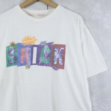 画像1: 90's NICKELODEON TVチャンネル プリントTシャツ XL (1)
