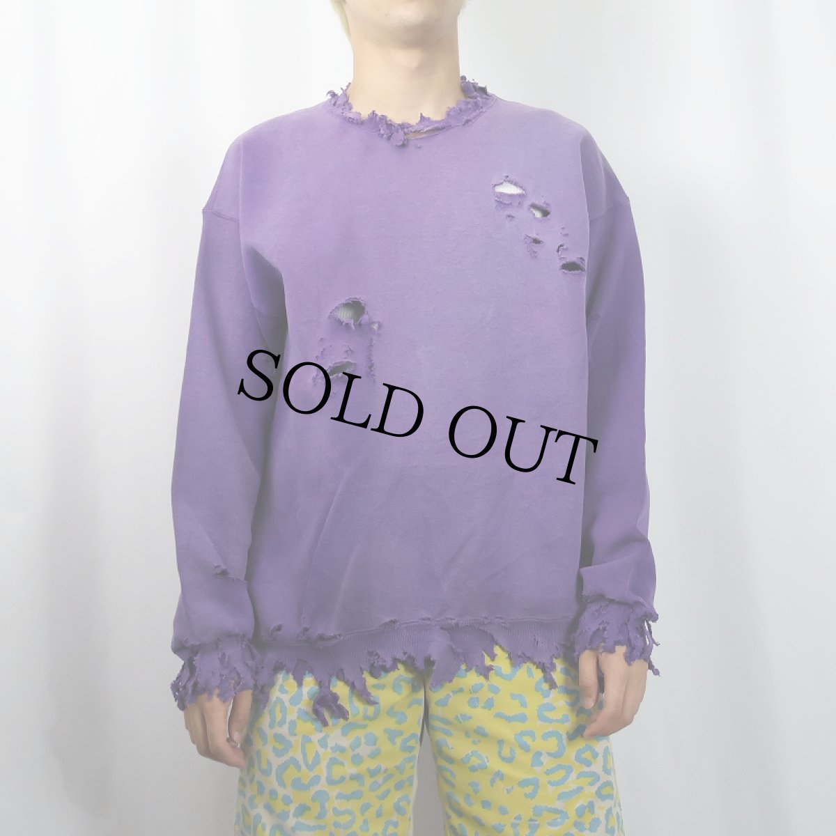 画像3: 90's STURDY SWEATS by Lee フェード×ボロ加工 スウェット (3)