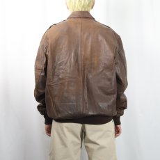 画像3: GOLDEN BEAR "A-2 TYPE" レザーフライトジャケット SIZE40 (3)
