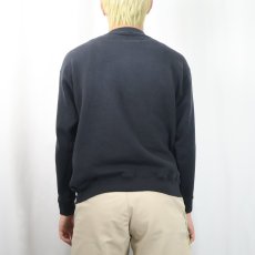 画像3: 〜80's "UNIV. OF MIAMI" フロッキープリントスウェット BLACK (3)