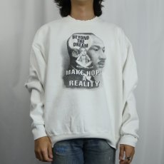 画像3: 90's USA製 "MLK Day" プリントスウェット XL (3)