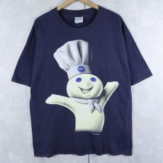 画像1: 90's Pillsbury CANADA製 "Doughboy" キャラクタープリントTシャツ NAVY XL (1)