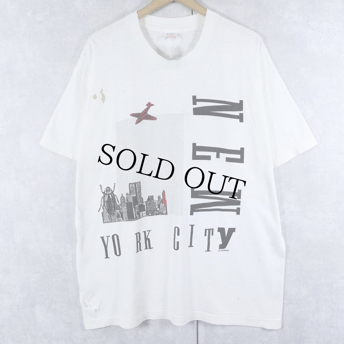 画像1: 90's USA製 "NEW YORK CITY" プリントTシャツ XL (1)