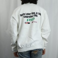 画像4: 90's USA製 "MLK Day" プリントスウェット XL (4)