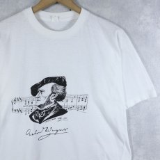 画像1: 80's Richard Wagner 音楽家プリントTシャツ (1)