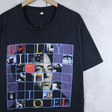 画像1: 90's BILLY JOEL "STORM FRONT TOUR 89-90" シンガーソングライター ツアーTシャツ BLACK XL (1)