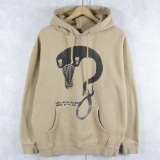 画像1: Billie Eilish "WHEN WE ALL FALL ASLEEP, WHERE DO WE GO?" 刺繡入り ミュージシャンプリントスウェットフーディー M (1)