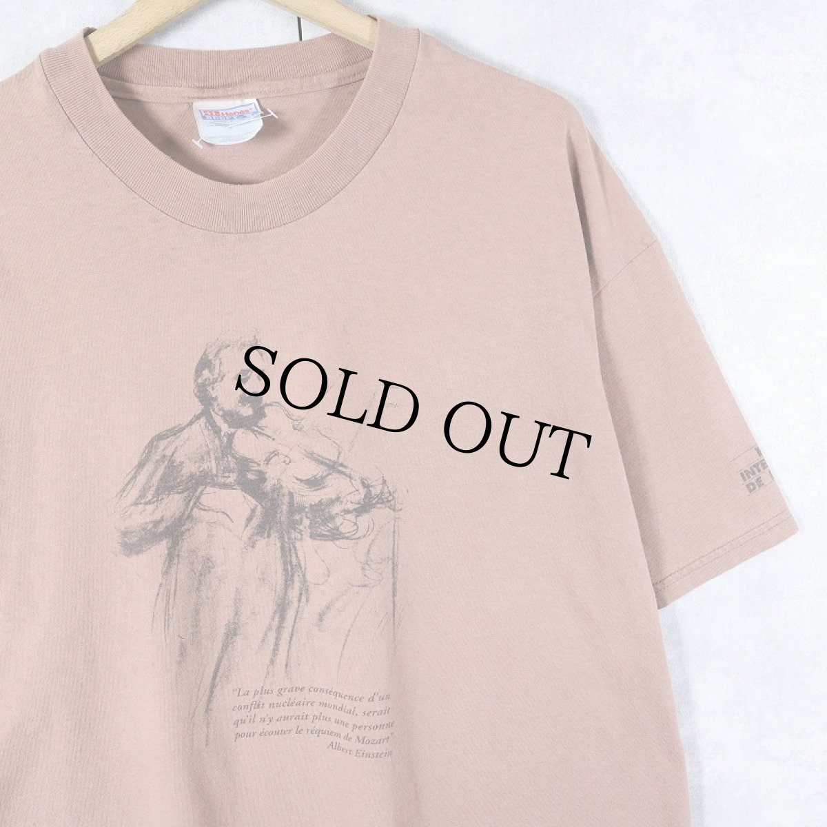 画像1: 90's Albert Einstein USA製 "FESTIVAL INTERNATIONAL DE LANAUDIERE" 音楽フェスティバルプリントTシャツ XL (1)
