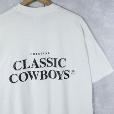 画像2: 90's James McNeill Whistler CANADA製 "CLASSIC COWBOYS" アートパロディプリントTシャツ XL (2)