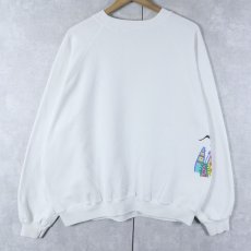 画像2: 90's SAN DIEGO ZOO USA製 アニマル 巻きプリントスウェット XXL (2)