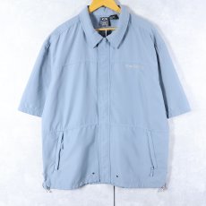 画像1: 90's〜 OAKLEY "SOFTWARE" ポリエステルフルジップシャツ XL (1)