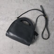 画像1: 80's COACH USA製 レザーバッグ BLACK (1)