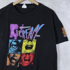 画像1: REBEL YELL 101 "SCREAM" リキュールブランドプリントTシャツ BLACK L (1)