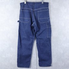 画像2: 60's Sears "VAT DYED" デニムペインターパンツ W35 (2)