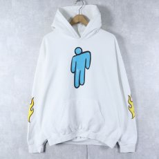 画像1: Billie Eilish "WORLD TOUR" ミュージシャンツアースウェットフーディー L (1)